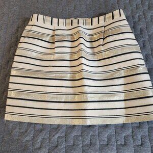 J. Crew Metalic Mini Skirt